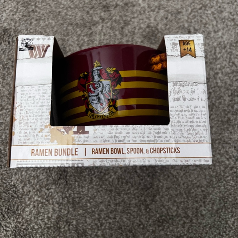 Gryffindor Ramen Bowl Set - Red